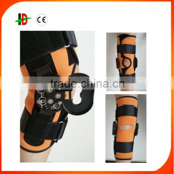 Adjustable black knee bandage brace sleeve foam neoprene knee support