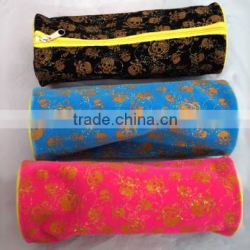 Newest fabric round pencil case made in china
