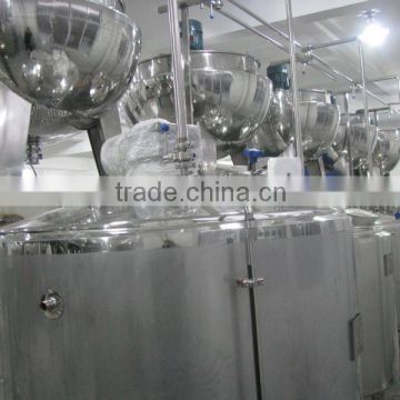 Industrial stainless steel steam jacketed kettle tilting jacketed kettle with agitator