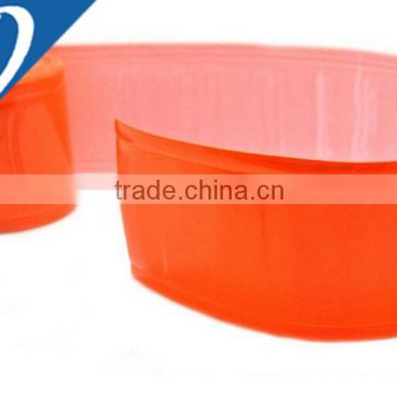 1 Inch Witdh Orange Red Reflective & Fluorescent PVC Gloss Tape for Sew On