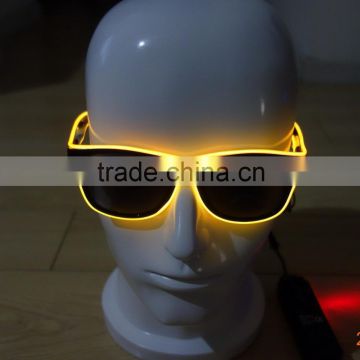 Orange EL wire sunglasses/EL light sunglasses/EL Flashing glasses