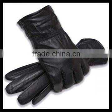 Best Quality Black Tight Real Leather Gloves On Sale