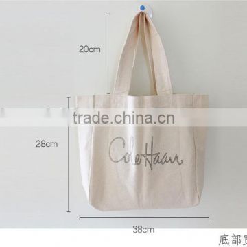 Fashion wholesale lady tote bag canvas auchan shopping bag