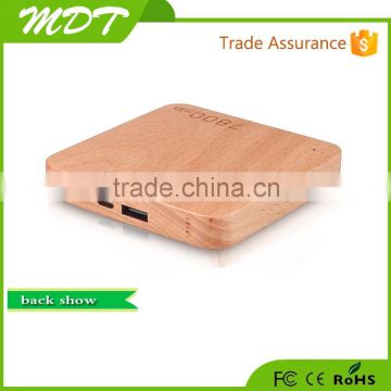 New gadget 7800mah wood power bank of cheap goods from China