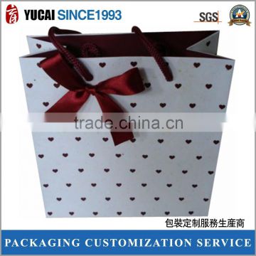 Super quality clrate love paper bag for gift packing