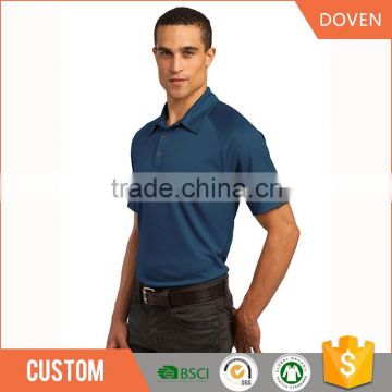 100% cotton rib collar polo shirts for men