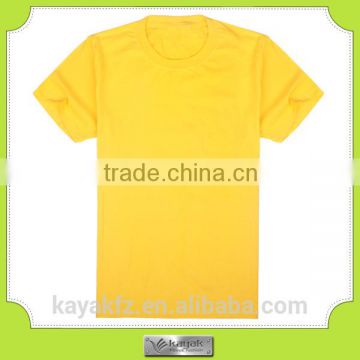 custom yellow cotton blank mens tshirts