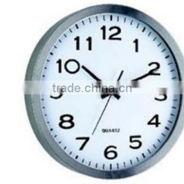 16 Inch Big Size Promotional Metal Clock Quartz Aluminum Wall Clock