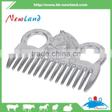 NL1316 Horse head Aluminum mane comb easy use