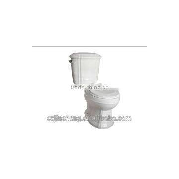 siphon ceramic single flush two piece toilet