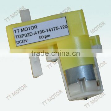 3V dc motor with plastic gear box for toy