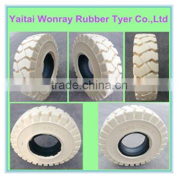 600-9 white color rubber non-marking solid tire made in china