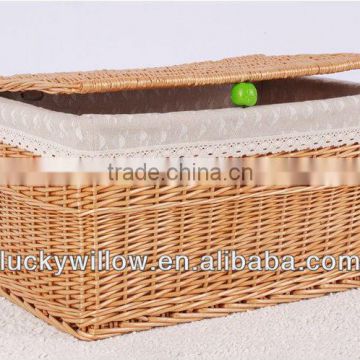large wicker laundry basket with handle knitted laundry basket