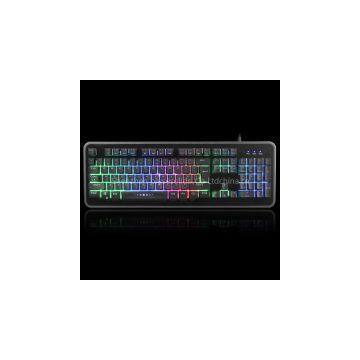 High Quality RGB change Wired multimedia mix 7 Colors USB keyboard led keybord