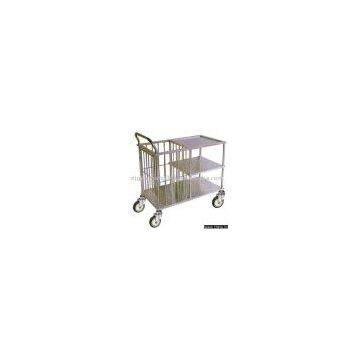 Stainless steel surgical instrument trolley