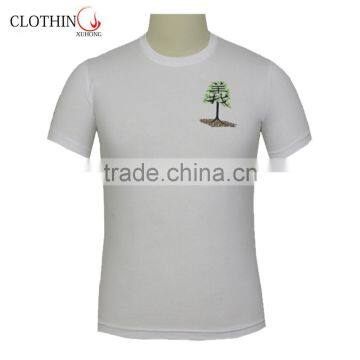 tshirts with logo rubber printing ring spun cotton