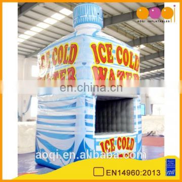 2015 hot sale bottle shape sealed inflatable advertising tent for show