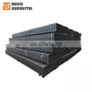 SHS and RHS welded square steel tubing 25x25mm/ rectangular / carbon steel black iron pipes Q195