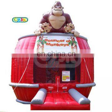 inflatable monkey beer wine barrel gorilla bounce house bouncy castle bouncer