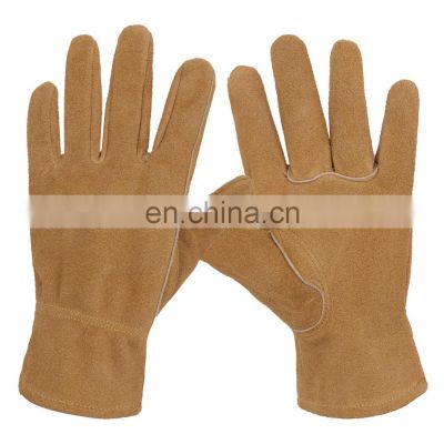HANDLANDY Bulk Garden Gloves for kids Cow leather Cute children gardening tool kids garden gloves