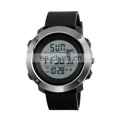 SKMEI 1268 relogio stainless steel back water resistant stylish digital watch  dual time unisex best gift watch