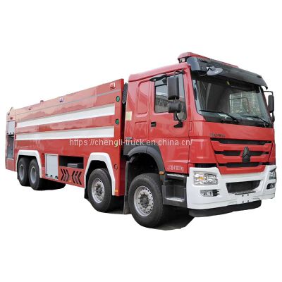 Brand new Sinotruk howo 8x4 24ton 24000 liters fire fighting foam truck