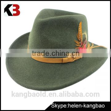 fashion wool hat,100% Wool Material and Common Fabric Feature floppy hat for ladies