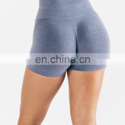 Soft Comfortable High Waist Back Scrunch Butt Lift Yoga Gym Shorts Hot Selling Seamless Short Pants For Women