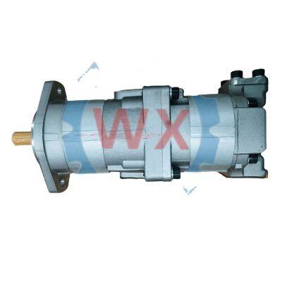 WX hydraulic double gear pump komatsu pc30 hydraulic pump gear pump 705-52-20090 for komatsu grader GD705A-3-4-3A-4A