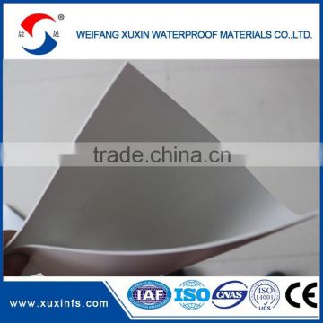 2.0mm thickness factory supply pvc sheet roll for roof basement waterproofing