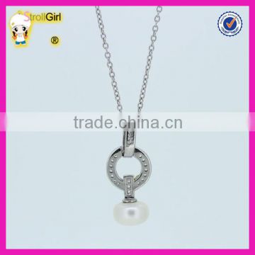 New style pearl silver fashion necklace for women
