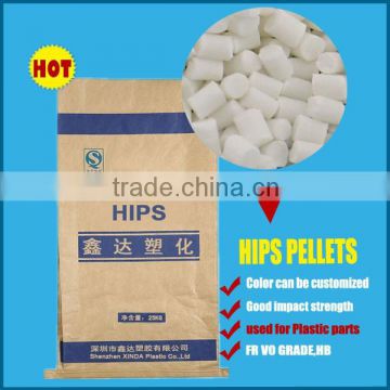 High Impact Virgin Grade White color HIPS Plastic Raw Material HIPS pellets/granules