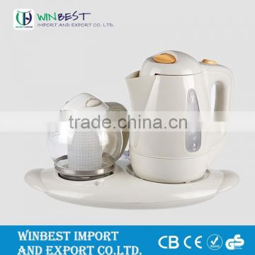 Electric Plastic Kettle Set with Glass Pot
