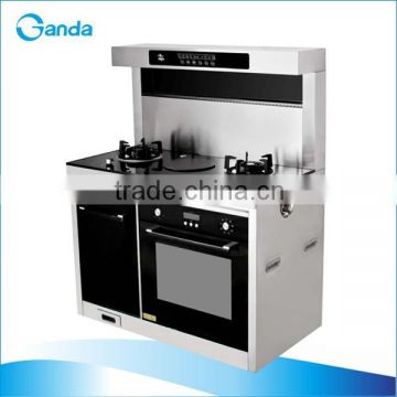 Two Burner Gas Stove+Electric Oven+Range Hood+Sterilizer Cabinets Cooking Cooktop (GT-IRG01)
