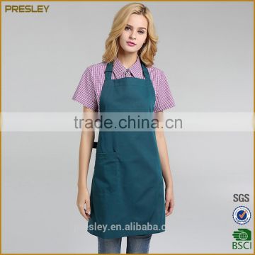 Promotional cooking cotton apron cutomized logo kitchen apron wholesale