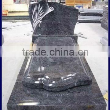tombstone blue granite europe style hot sale