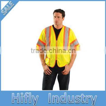 High visible long sleeve reflective safety vest 3M high visibility vest