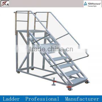 Warehouse Step Ladder with Wheels