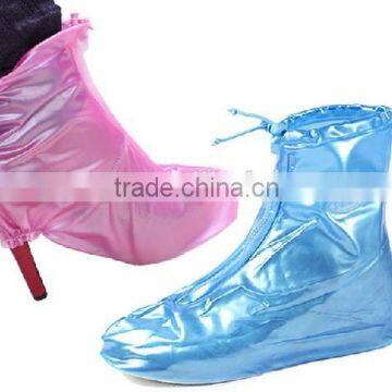 PVC High heels rain shoe cover set