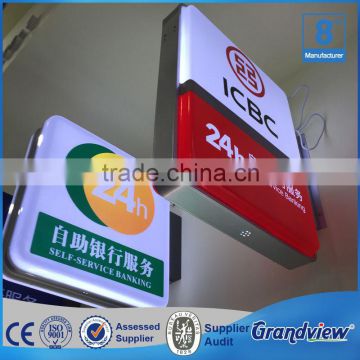 Acrylic Material and Rectangle Shape led Advertising lighting box for Bank ATM sign