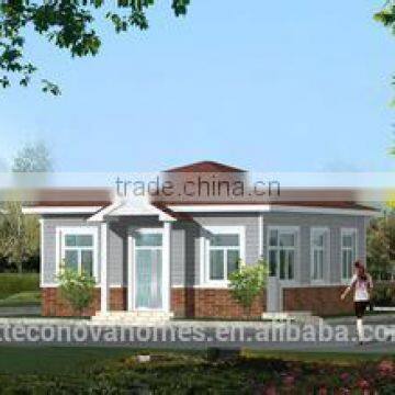 Econova light steel prefabricated houses with solar system on the go