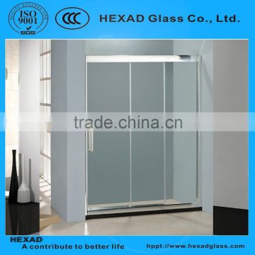 Straight Line Shower Room (1 fixed glass + 2 sliding glass)// PERSONAL CUSTOMIZE//HEXAD GLASS &HEXAD INDUSTRIES