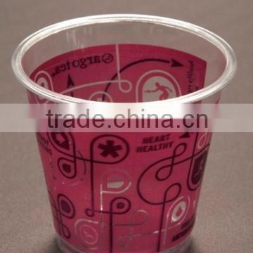 Take away transparent disposable PET plastic coffee cup