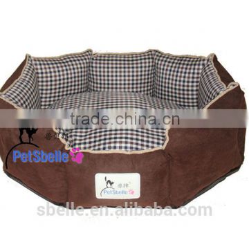 Elegant pet product plaid dog bed