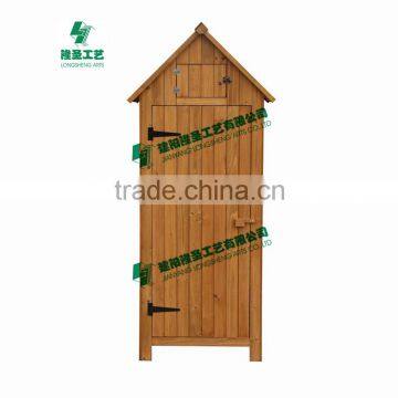 outdoor wooden storage cabinet