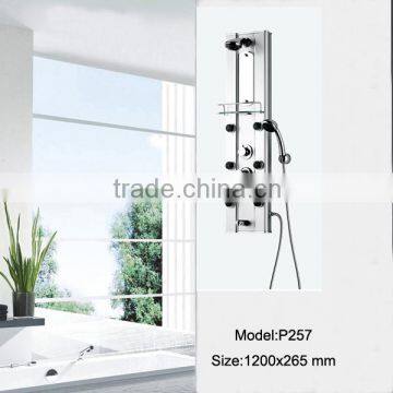 silver acrylic massage shower panel LN-P257