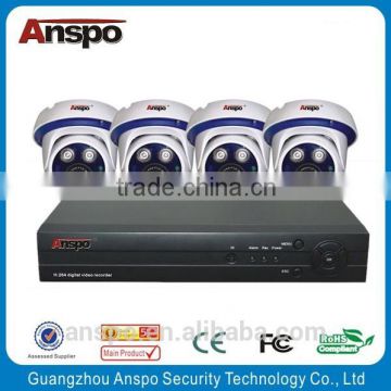 Anspo Metal HD 720P Indoor Dome Camera 4ch AHD DVR CCTV Camera Kits