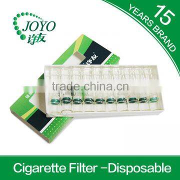 Physical filtration plastic cigarette double filter