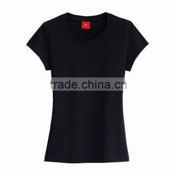 Womens Cotton Short Sleeve Plain T-shirt