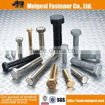 China fastener manufacture high qality good price steel zinc plated 307a hex bolt